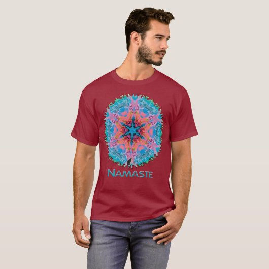 Stemma Namaste Kaleidoscoop T-shirt (Voorkant volledig)