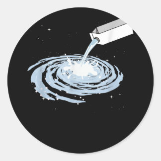 Stemmelkweg melkweg melkweg melkweg buitenruimte ronde sticker