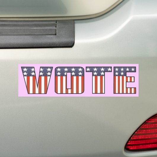 Stemmen alleen maar Bumpersticker (Op auto)