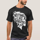 Stemmen als een meisje sinds 1920 19e amendement A T-shirt (Voorkant)