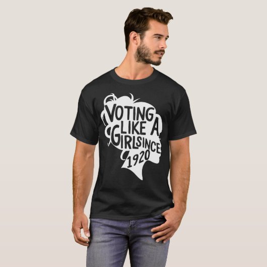Stemmen als een meisje sinds 1920 19e amendement A T-shirt (Voorkant volledig)