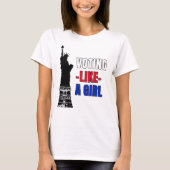 Stemmen als een meisje t-shirt (Voorkant)