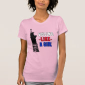 Stemmen als een meisje t-shirt (Voorkant)