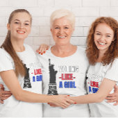 Stemmen als een meisje t-shirt