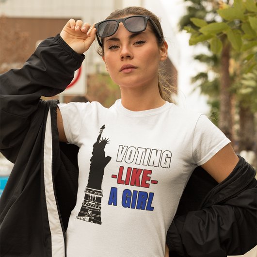 Stemmen als een meisje t-shirt