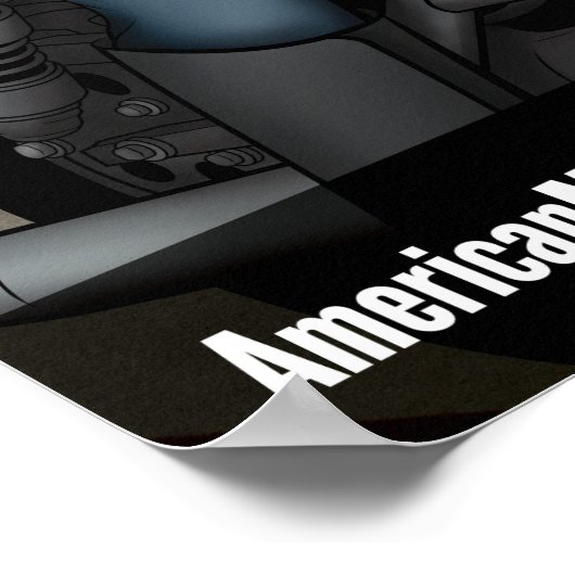 Stemmen als een motorrijder poster (Hoek)