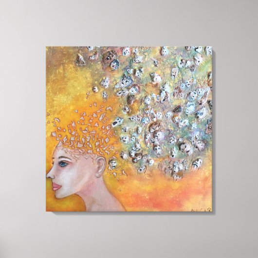 Stemmen Angst Canvas Print (Voorkant)