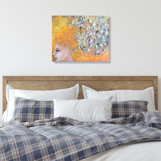 Stemmen Angst Canvas Print (Insitu (Slaapkamer))