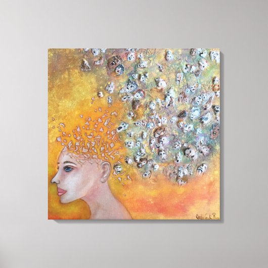 Stemmen Angst Canvas Print (Voorkant)