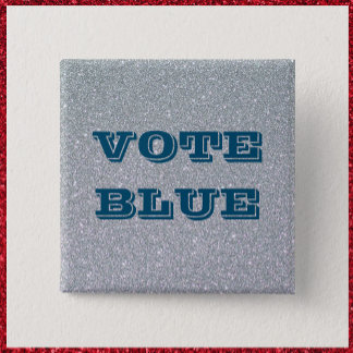 Stemmen Blauwe pincode (knop Vervalscherm) Vierkante Button 5,1 Cm