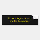 Stemmen Desserts Bumpersticker (Voorkant)