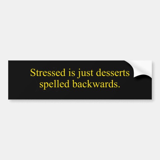 Stemmen Desserts Bumpersticker (Voorkant)