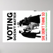 Stemmen doet er niet toe - ze vond het niet zo. poster (Voorkant)