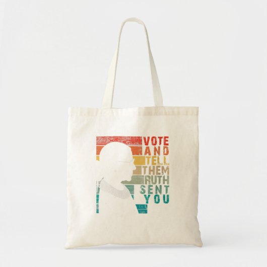 Stemmen en zeggen dat ze je hebben gestuurd tote bag (Voorkant)