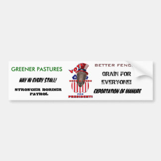 STEMMEN HERB A VORE FOR PRESIDENT! GOT BUMPERSTICKER