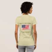 Stemmen! Het is een kwestie van moraliteit T-shirt (Achterkant volledig)