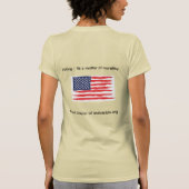 Stemmen! Het is een kwestie van moraliteit T-shirt (Achterkant)