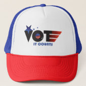 Stemmen - het telt trucker hoed trucker pet (Voorkant)
