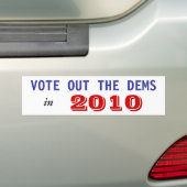 STEMMEN IN 2010 OVER DE DEMS BUMPERSTICKER (Op auto)