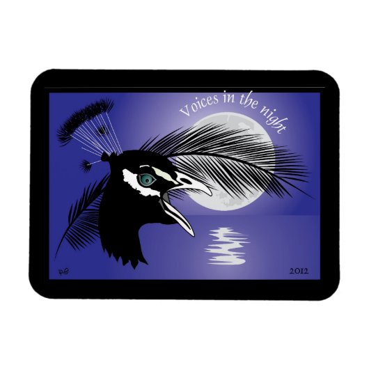 Stemmen in de nacht Premium Flexi Magnet Magneet (Horizontaal)