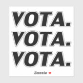 Stemmen in de Spaanse zwarte moderne politiek Sticker (Vel)