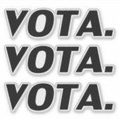 Stemmen in de Spaanse zwarte moderne politiek Sticker (Voorkant)