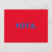 Stemmen in het Spaans Español blue red modern Briefkaart (Voorkant)