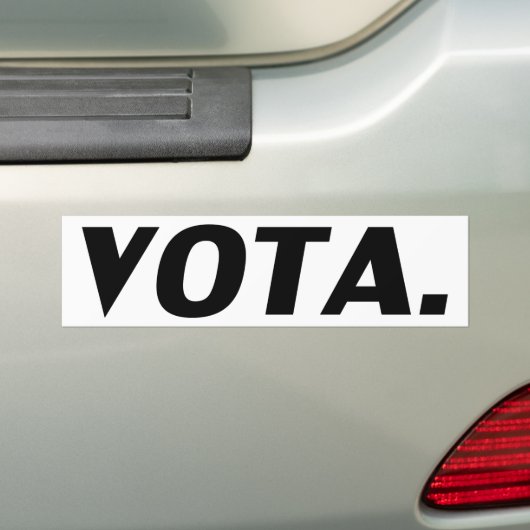Stemmen in het Spaans, zwart-wit, modern Bumpersticker (Op auto)