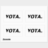 Stemmen in het Spaans, zwart-wit, modern Rechthoekige Sticker (Vel)