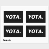 Stemmen in het Spaans zwart-wit moderne politieke Rechthoekige Sticker (Vel)