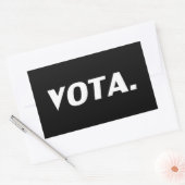 Stemmen in het Spaans zwart-wit moderne politieke Rechthoekige Sticker (Envelop)