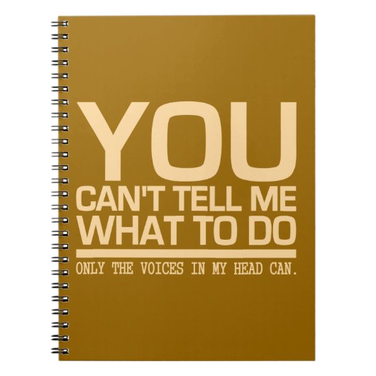 STEMMEN IN MIJN HOOFD, aangepast notitieboek (Voorkant)