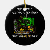 Stemmen in mijn hoofd blijven verkopen Meer tracto Keramisch Ornament (Voorkant)