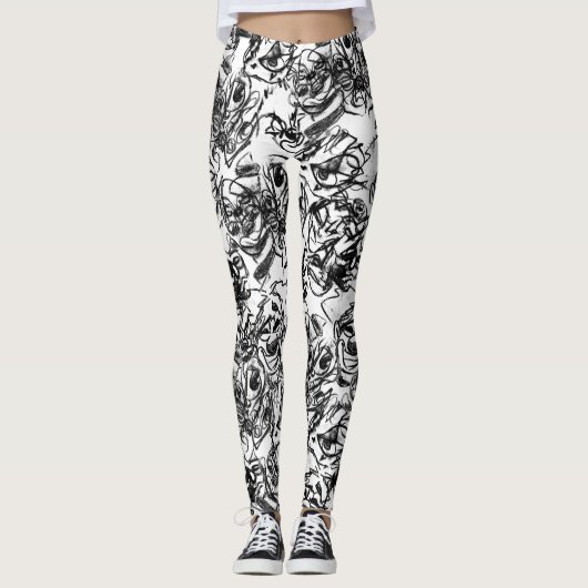 Stemmen in mijn hoofd leggings (Voorkant)