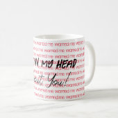 Stemmen in mijn hoofd waarschuwden me voor jullie  koffiemok (Voorkant rechts)