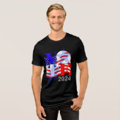 Stemmen is een daad van liefde Tri-Blend shirt (Voorkant volledig)