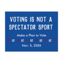 Stemmen is geen toeschouwer Sport stembiljet herin