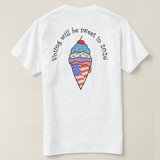Stemmen is zo lekker t-shirt (Design achterkant)
