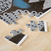 STEMMEN LOUD origineel schilderij Puzzle Legpuzzel (Zijkant)