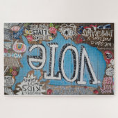 STEMMEN LOUD origineel schilderij Puzzle Legpuzzel (Horizontaal)