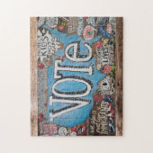 STEMMEN: LOUD puzzel van een origineel schilderij  Legpuzzel (Verticaal)