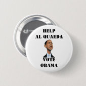 STEMMEN NIET VOOR OBAMA RONDE BUTTON 5,7 CM (Voorkant /achterkant)