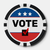 🦅 Stemmen Non-Partisan 2026 Midterm Amerikaanse v Poker Chips (Voorkant)