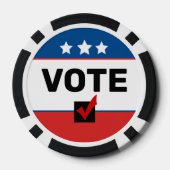 🦅 Stemmen Non-Partisan 2026 Midterm Amerikaanse v Poker Chips (Achterkant)