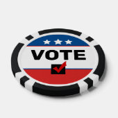 🦅 Stemmen Non-Partisan 2026 Midterm Amerikaanse v Poker Chips (Enkel)