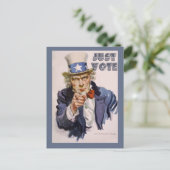 STEMMEN Oom Sam BRIEFKAARTEN voor kiezers (Staand voorkant)