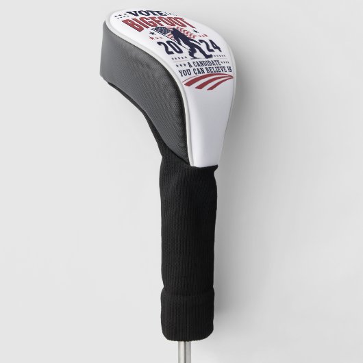 Stemmen op Bigfoot 2024 Sasquatch Presidential Golfheadcover (Schuin)