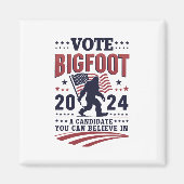 Stemmen op Bigfoot 2024 Sasquatch Presidential Magneet (Voorkant)