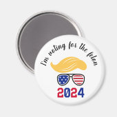 Stemmen op de Felon Funny Trump 2024 Magnet (Voorkant / Achterkant)