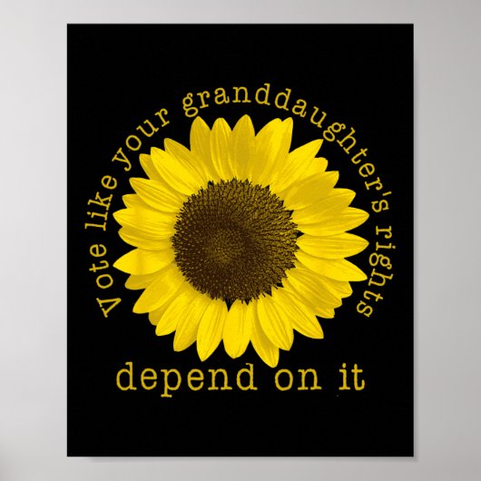 Stemmen op de rechten van je kleindochter hangt er poster (Voorkant)